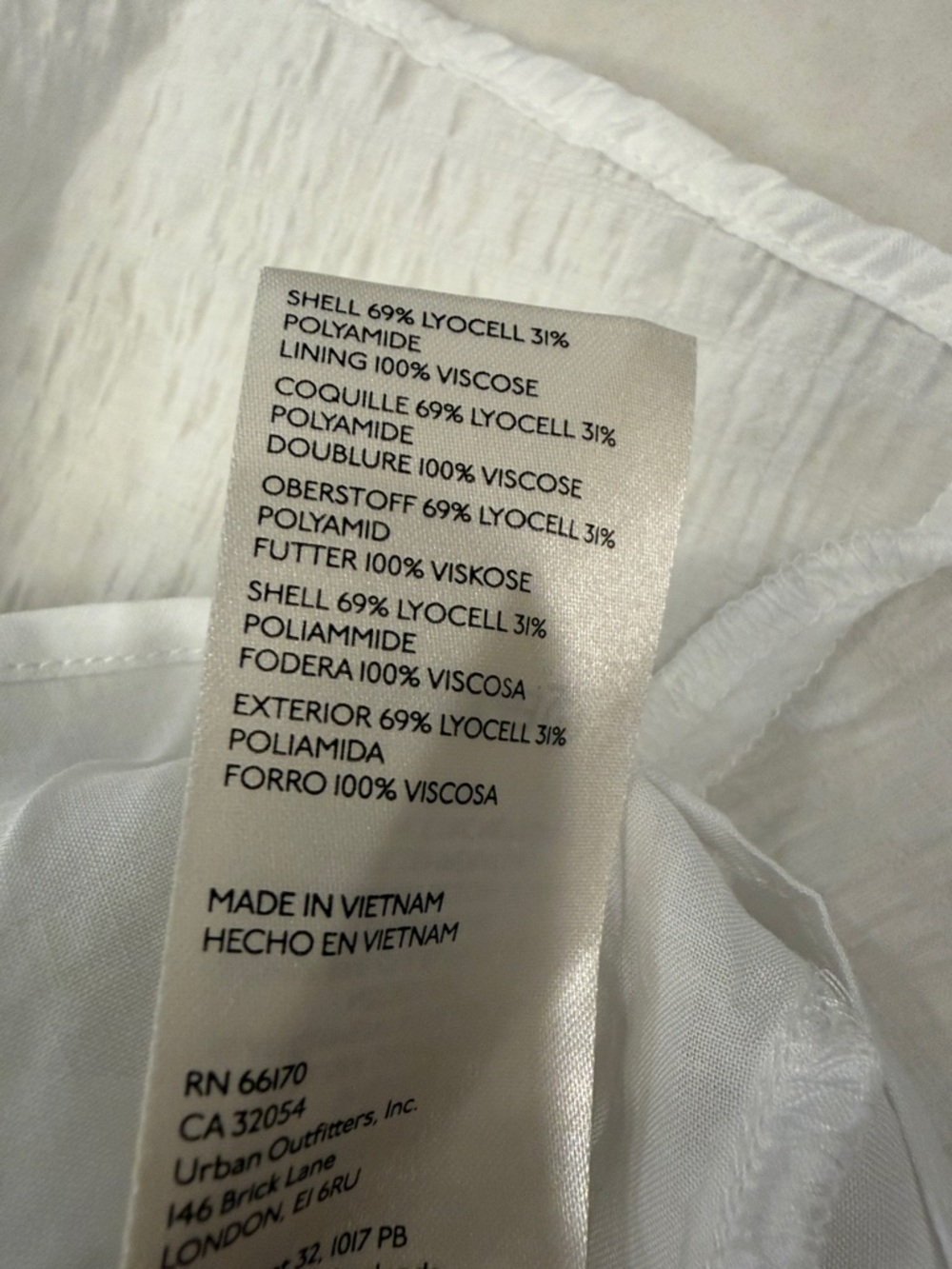 Anthropologie Maeve Tiered Tunic White Gauze Dress Size Large - Picture 11 of 13